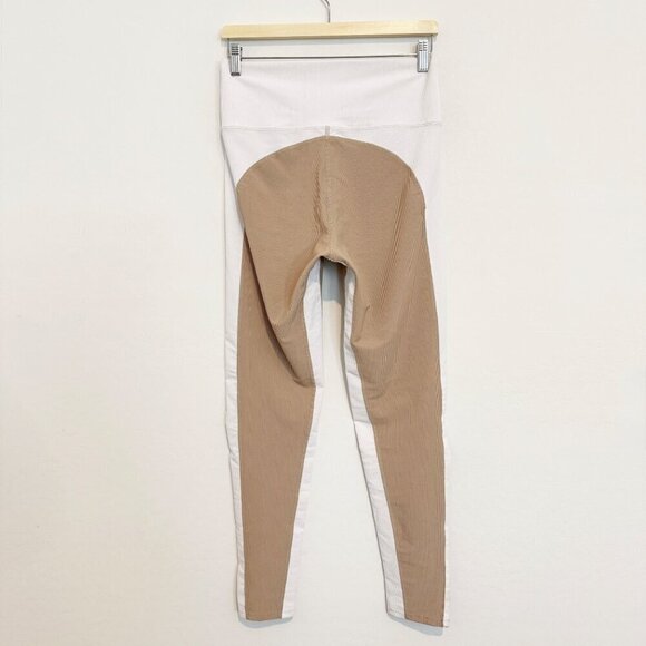 Beach Riot Colorblock Ribbed Athletic Leggings Activewear Gym Workout Neutral XL - Picture 11 of 13